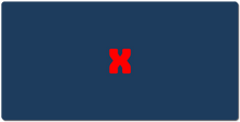 bluex XXL Gaming Mousepad RED X