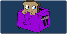 Bowloftoast Toaster XXL Gaming Mousepad