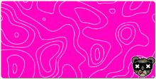 Pink  bear 18x36 (mousepad)
