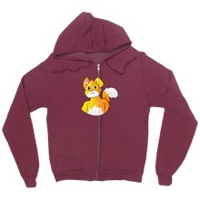 Cat's Zip Up Hoodie (No Background) (Large Image)