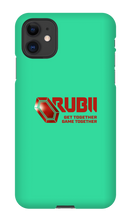 Rubii iPhone Phone Cases (red logo)