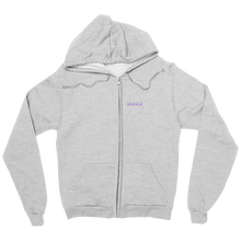 Lowercase "benz" Moon Design Zipper