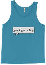 Grinding on a boy Tank