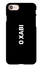 O Xabi iPhone Phone Cases - Logo OXabi White
