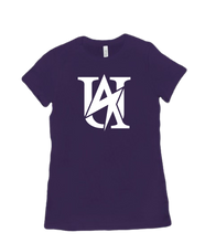 NEW UA Fem Cotton Tee White on Dark