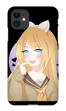 miko_ribbit iPhone Phone Cases (art by dellelone)