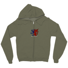 Greif Motiv mit Schriftzug Zip Up Hoodie