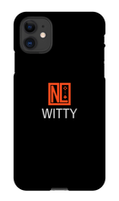 NLWITTY Logo iPhone Phone Case - Black