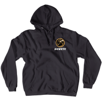 Hawk Original - White text Black outline.