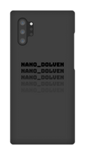 Nano_Dolven's Samsung Phone Cases Black Text