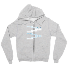 chopsticLizard ZigZag zip-up-hoodie