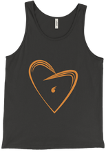 Orange Burning Heart Tank Top