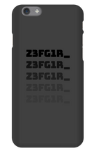 Z3FG1R_ Black Text Iphone Cases