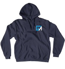 GullAbyss Hoodie Blue/White logo (No-Zip/Pullover)