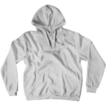 aisquin badge hoodie