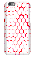 Red and White Hexagon iPhone Phonecase