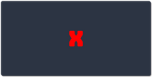 bluex XXL Gaming Mousepad RED X
