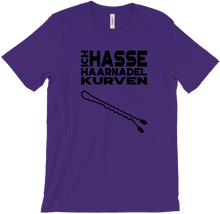 Ich HASSE Haarnadel Kurven - Dunkel - T-Shirts