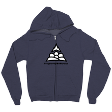 B&W Logo Zip-up-hoodie