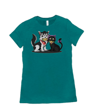 Cat and Dog tshirt-women