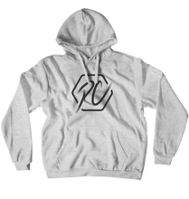 Hoodie mit schwarzem Logo