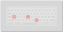 AMG XXL Gaming Mousepad with AMG Keyboard