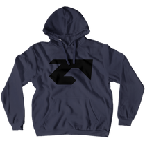 Inverted Black Pullover Hoodie