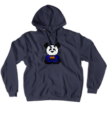 Taizen's Zazen Pixel Panda Hoodies (Pullover)