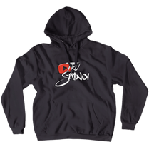 Tru Shino White Letter Hoodies (No-Zip/Pullover)