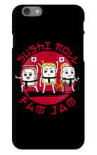 Sushi Roll FamJam iPhone Phone Cases (Black)