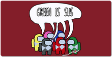 red_foxx15 Green SUS  XXL Gaming Mousepad