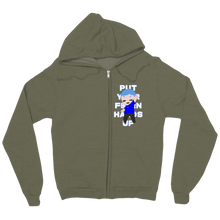 Put Your F@*#!N Hands Up zip-up-hoodie