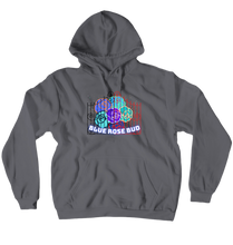 Blue Rose Bud Hoodies (No-Zip/Pullover)