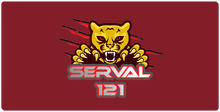 SERVAL121-XXL Gaming Mousepad Red logo
