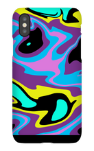 80's swirl iPhone Phone Cases