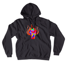 Rebellion Burning Fist Hoodies (No-Zip/Pullover)
