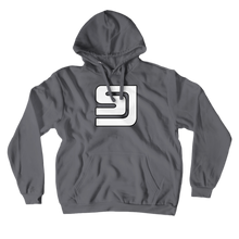 SJallday White Logo Hoodie (No-Zip/Pullover)
