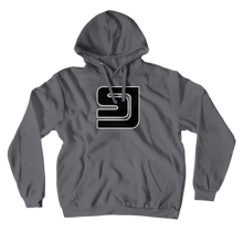 SJallday Black Logo Hoodie (No-Zip/Pullover)