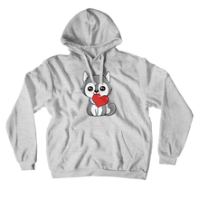 Wolf with a Heart Hoodies (No-Zip/Pullover)
