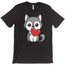 Wolf with a Heart T-Shirts