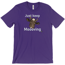 Keep Moooving (White Text) T-Shirts