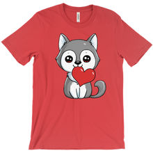 Wolf with a Heart T-Shirts
