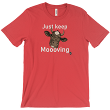 Keep Moooving (White Text) T-Shirts