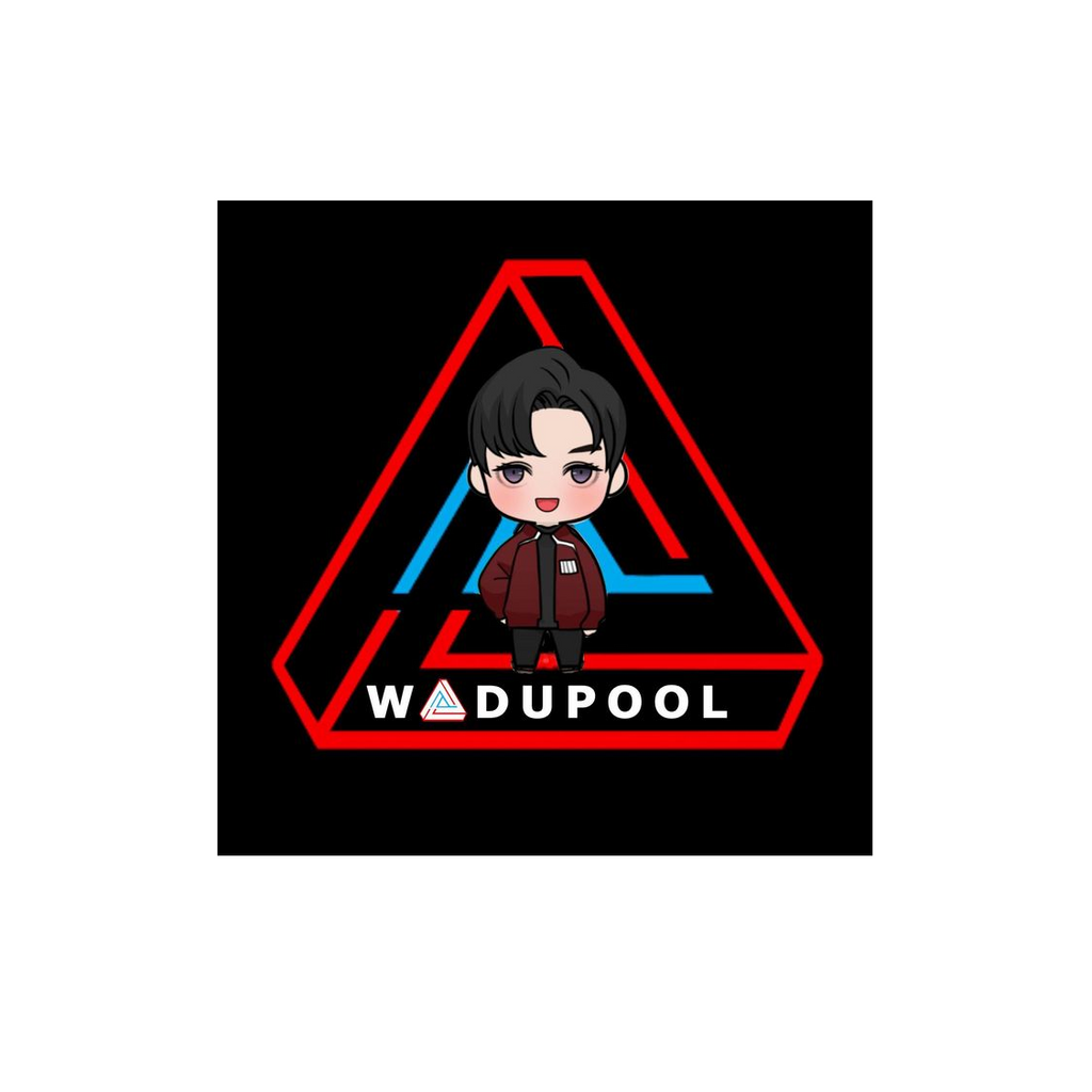 wadupool Kiss Cut Sticker