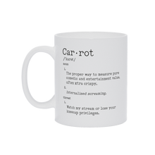 Carrot Defintion (Kneecap) - Mug