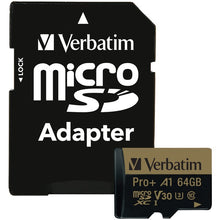 Verbatim 64 Gb Pro Plus 666x Microsdxc Memory Card With Adapter