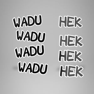 Wadu Hek Sticker packs