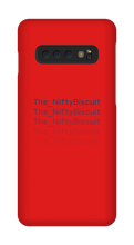 The_NiftyBiscuit Falling Text Samsung Phone Case