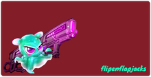flipen (R) pew pew deskmat