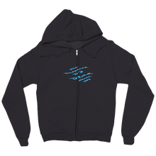 Org DJ Blue Zippered Hoodie